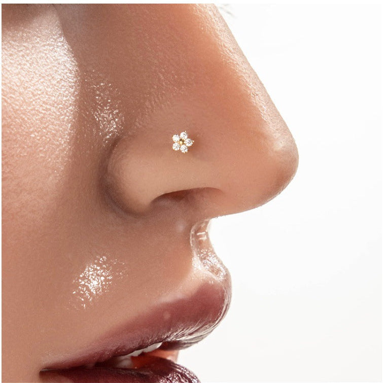 7mm Titanium Rose Sun Nose Screw