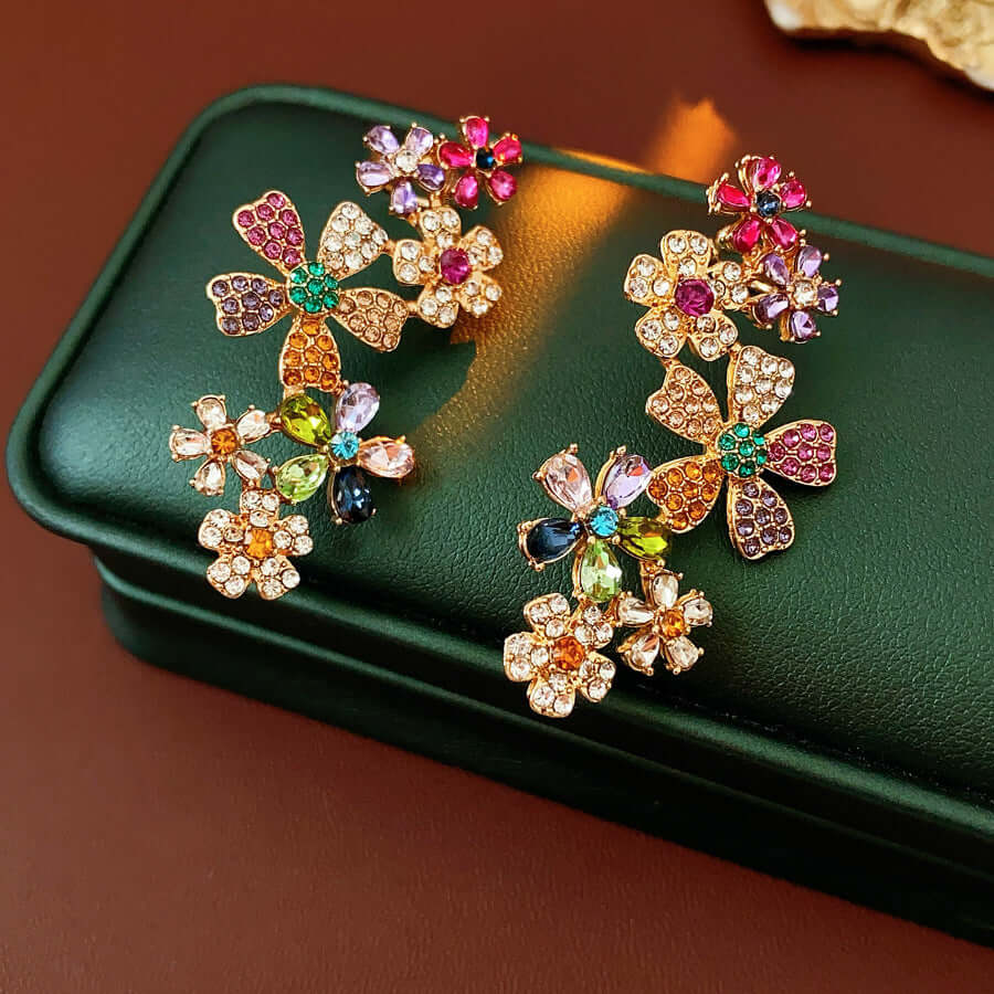 Summer Flower Bloom Ear Clip Earring