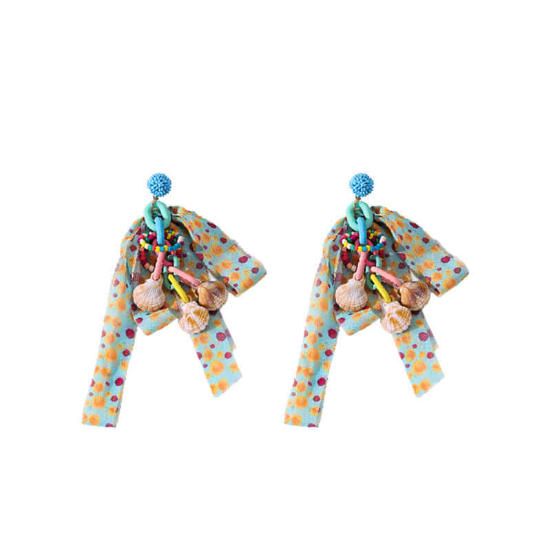 Dopamine Ribbon Shell Chandelier Earrings