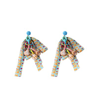 Dopamine Ribbon Shell Chandelier Earrings