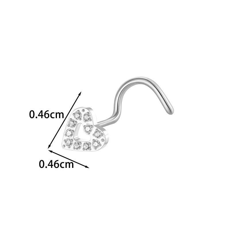 7mm Titanium Rose Sun Nose Screw