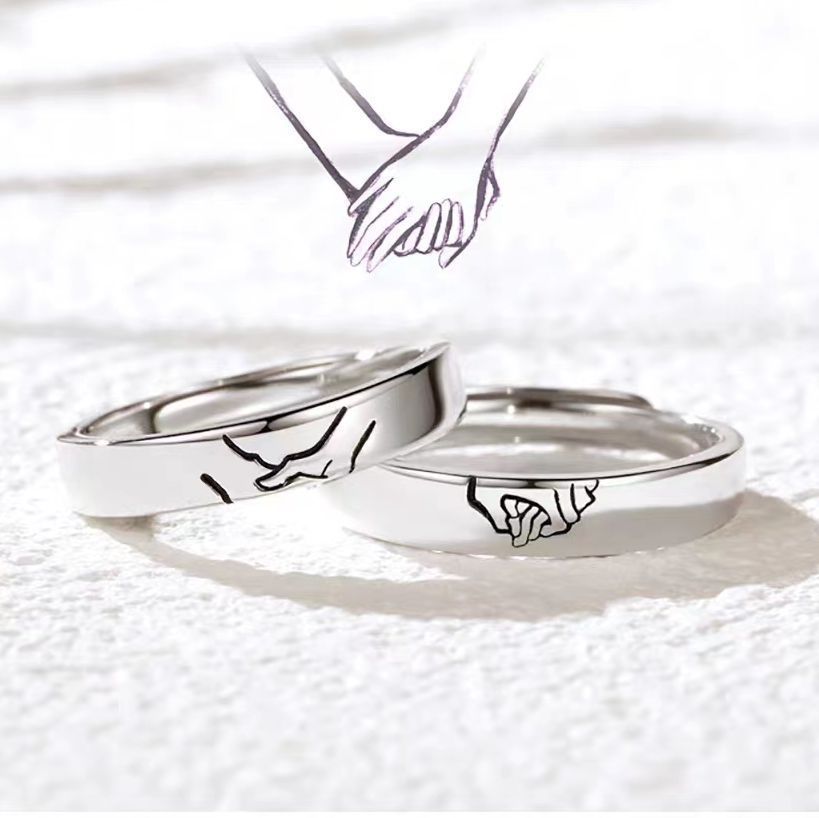 Hold My Hand Promise Ring Couple Rings