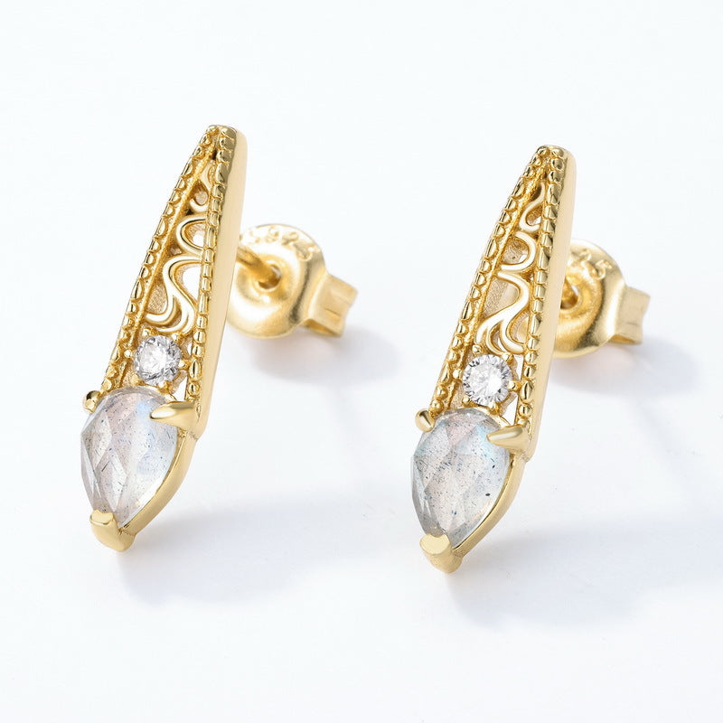 Vintage Lace Labradorite Earrings