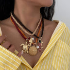 Marine Life Beach Style Layering Necklace