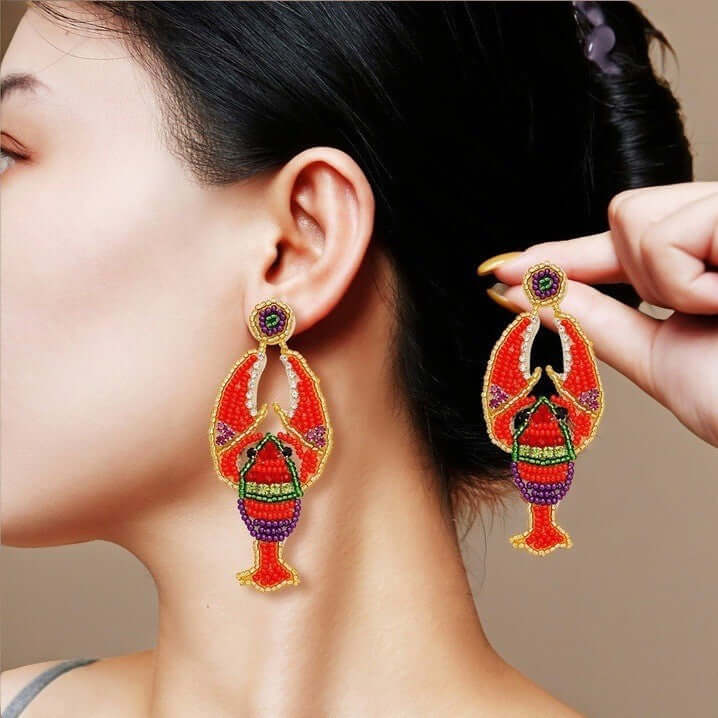 Jellyfish Tassel Bead Earrings | E9249
