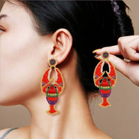 Jellyfish Tassel Bead Earrings | E9249