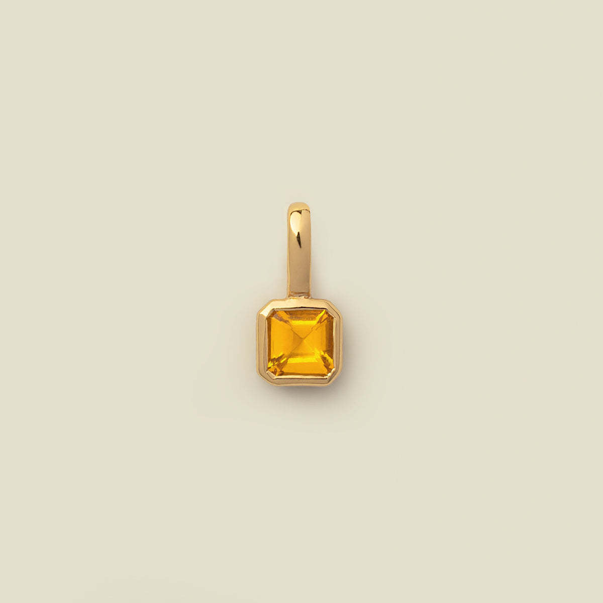 18K Gold Birthstone Charm & Pendant