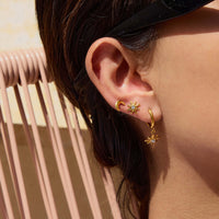 Vacation Conch Shell Mini Crab Studs