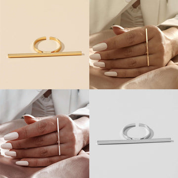 Chunky Vertical Bar Statement Ring
