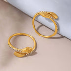 18K Gold Plated Hug Me Ring