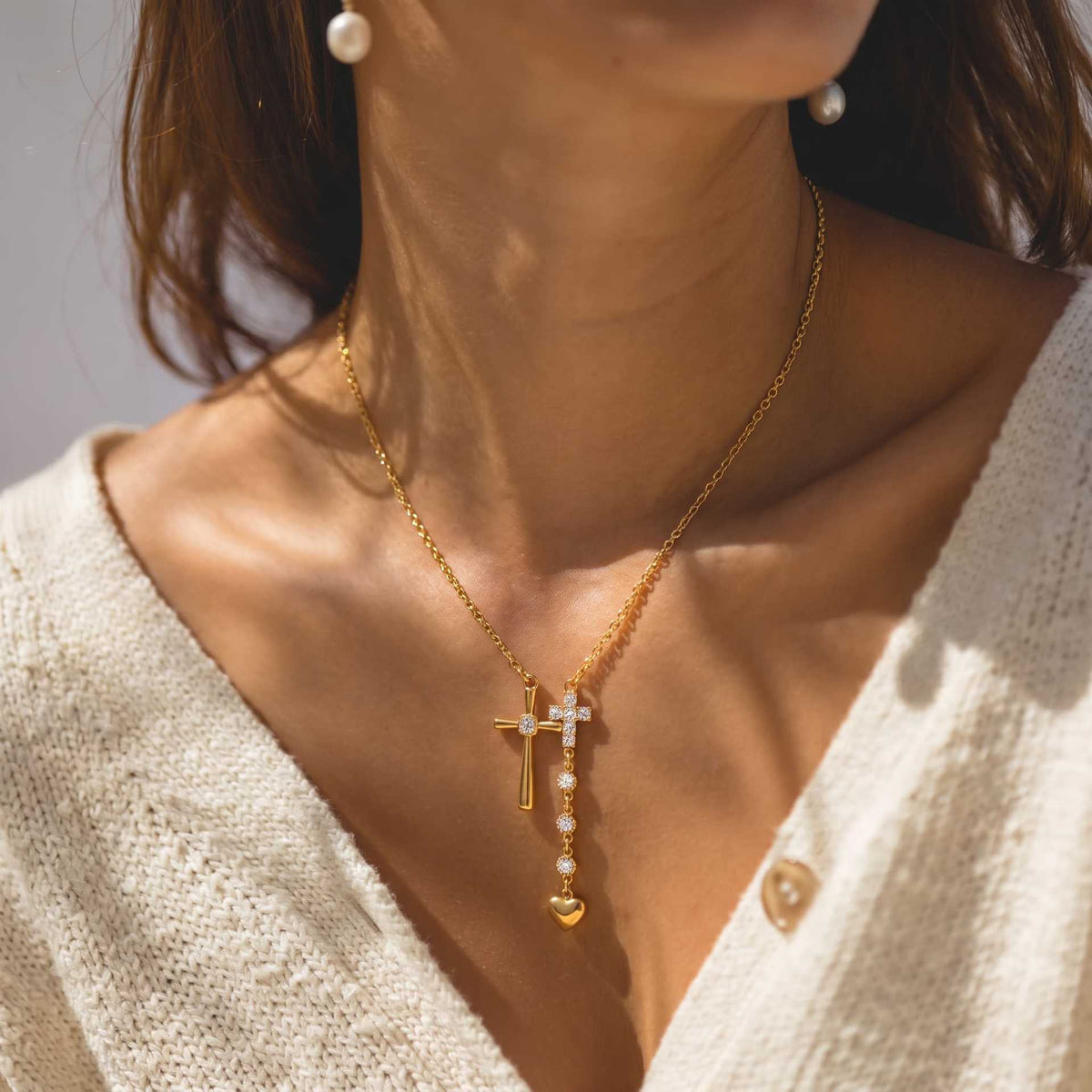 Celestial Whispers Butterfly Star Lariat Necklace