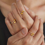 18K Gold Plated Hug Me Ring