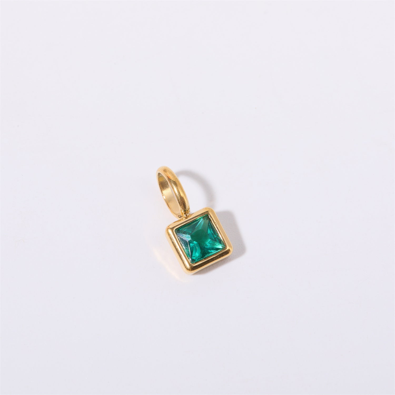 18K Gold Birthstone Charm & Pendant