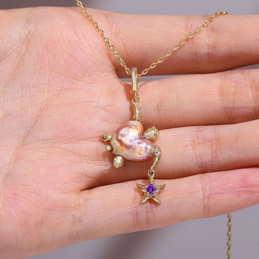 Ocean Marine Animal Pearl Necklace