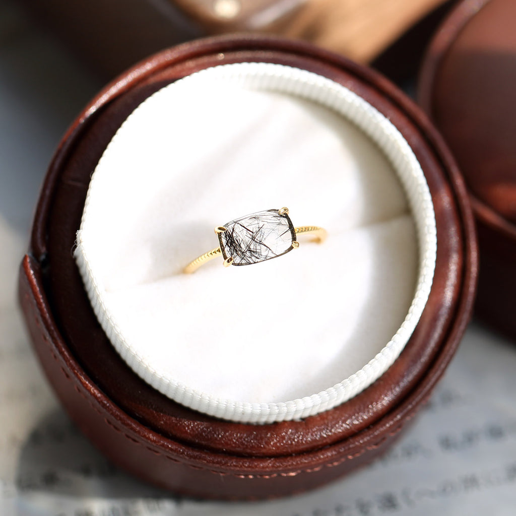 Golden Hour Natural Rutilated Quartz Ring