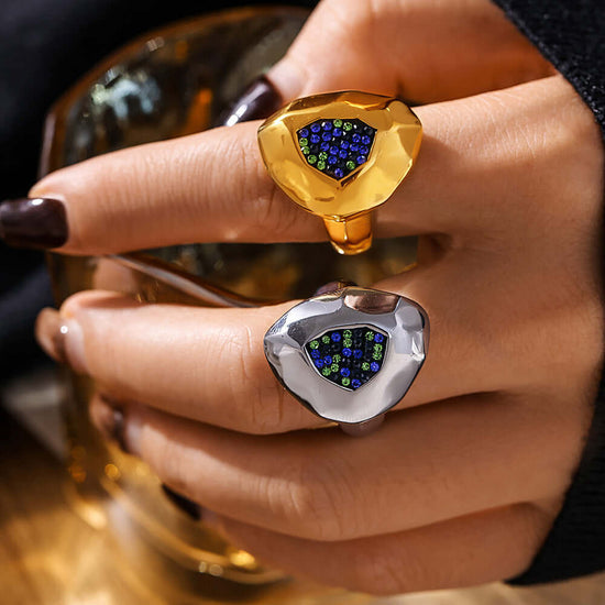 Chunky Irregular Statement Thumb Ring