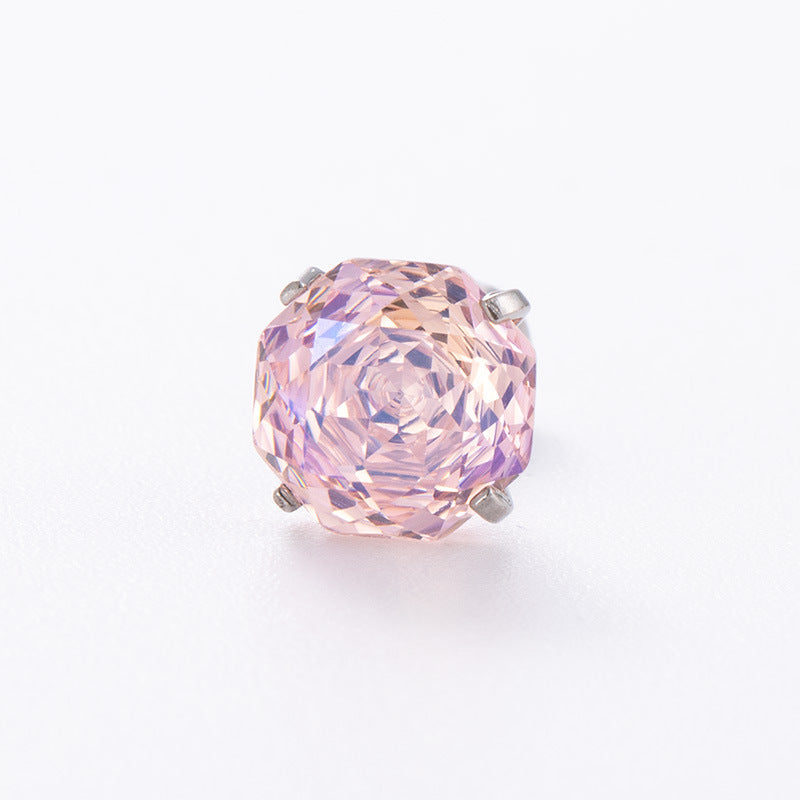 Aurora Rose-Cut CZ Flat Back Tragus Stud