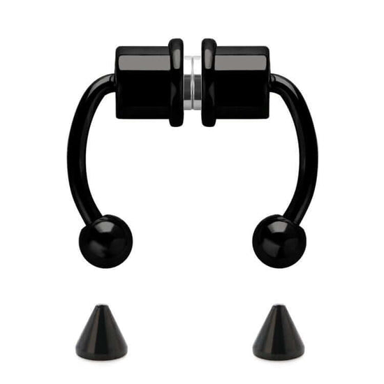 Magnetic Non-Piercing Horseshoe Fake Nose Piercing