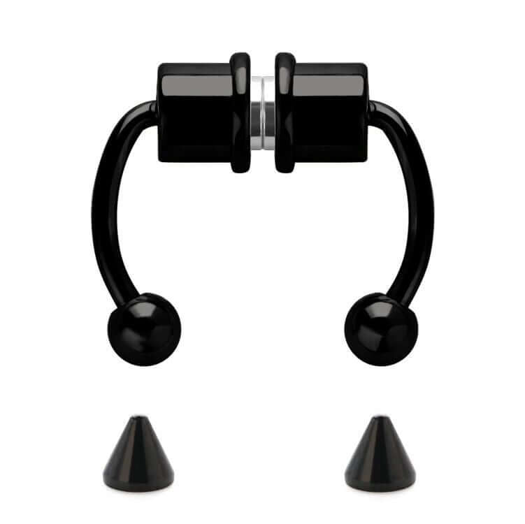 Magnetic Non-Piercing Horseshoe Fake Nose Piercing
