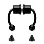 Magnetic Non-Piercing Horseshoe Fake Nose Piercing