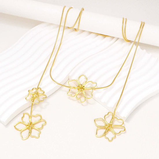 Blooming Flower Wrap Around Necklace