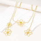 Blooming Flower Wrap Around Necklace