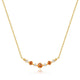 Mandarin Garnet Pendant Spiritual Chain Necklace