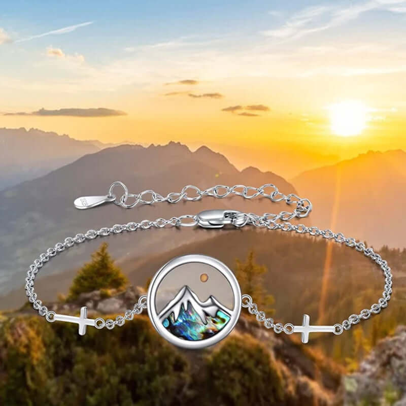 Mustard Seed Mountain Silver Bracelet