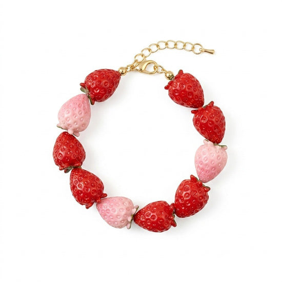 Juicy Orchard Fruit Beaded Bracelet