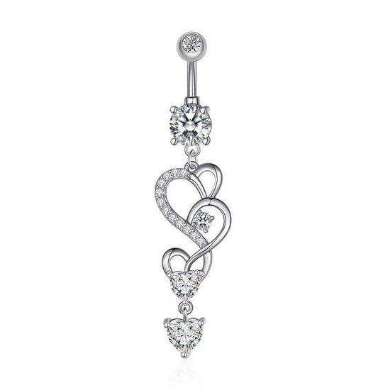 belly rings, belly piercing, belly button piercing, belly button rings, silver belly ring, heart belly ring
