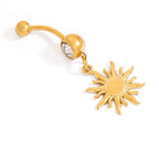Shell Starfish Animal Dangle Belly Ring