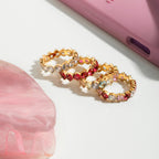 Colorful Dainty Zircon Index Ring