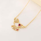 Edwardian Key to Your Heart Necklace with Charm