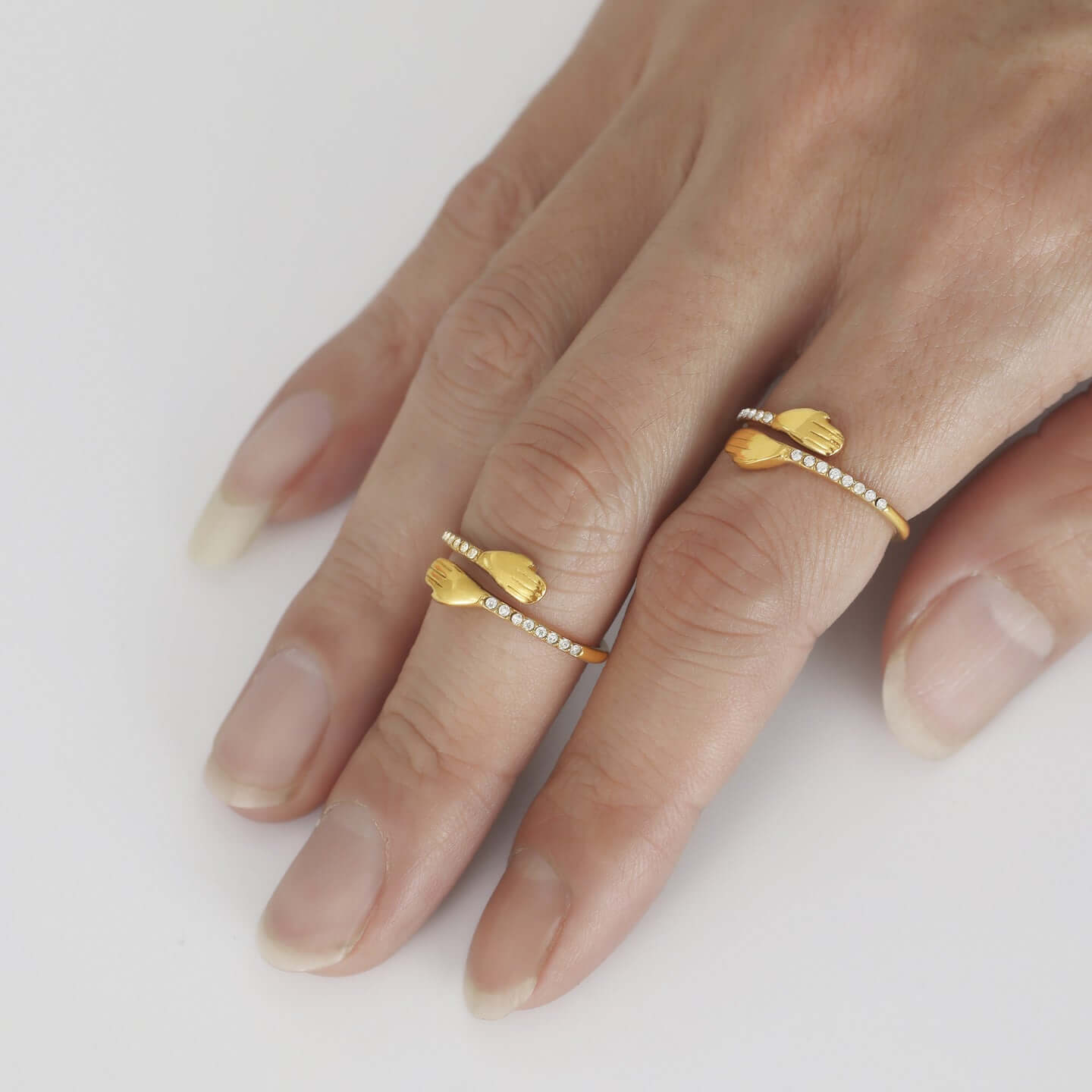 18K Gold Plated Hug Me Ring