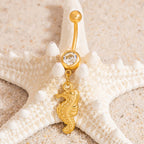 Shell Starfish Animal Dangle Belly Ring
