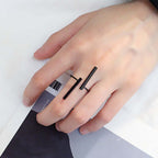 Chunky Vertical Bar Statement Ring