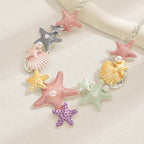 Pastel Starfish Pendant Necklace
