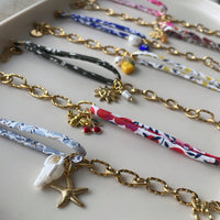 Braided Fruit Charm Half Chain BFF Bracelet