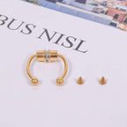 Magnetic Non-Piercing Horseshoe Fake Nose Piercing