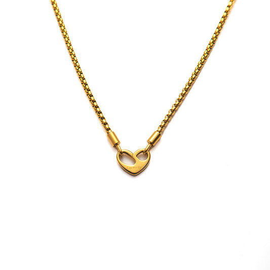 Stainless Steel Heart Necklace Valentine Necklace