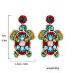 Boho Colorful Bead Summer Earring Marine Earrings