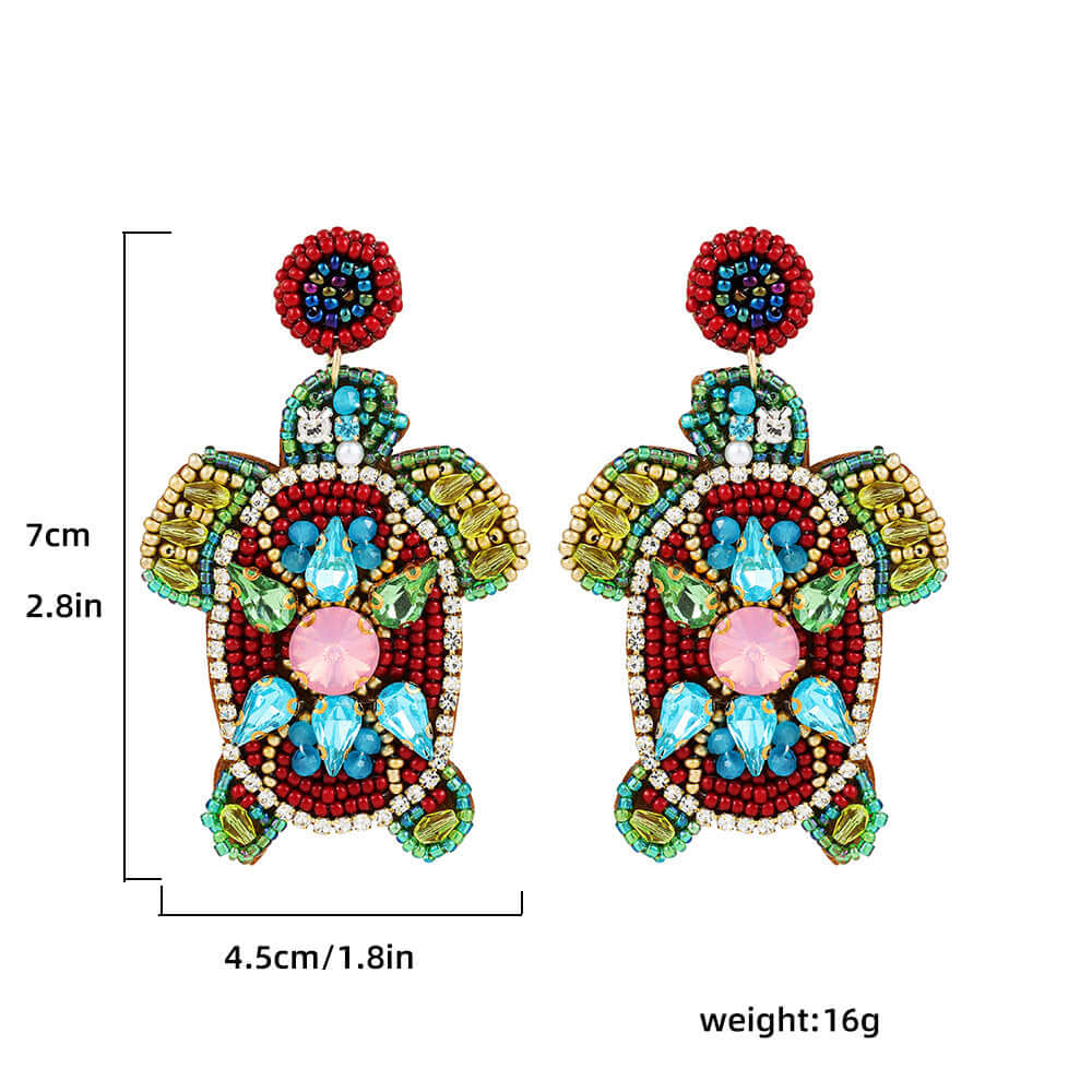 Boho Colorful Bead Summer Earring Marine Earrings