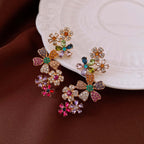 Summer Flower Bloom Ear Clip Earring