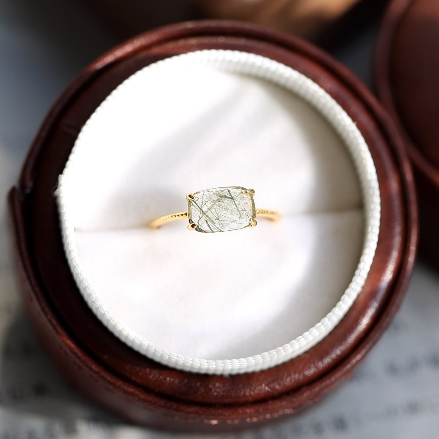Golden Hour Natural Rutilated Quartz Ring