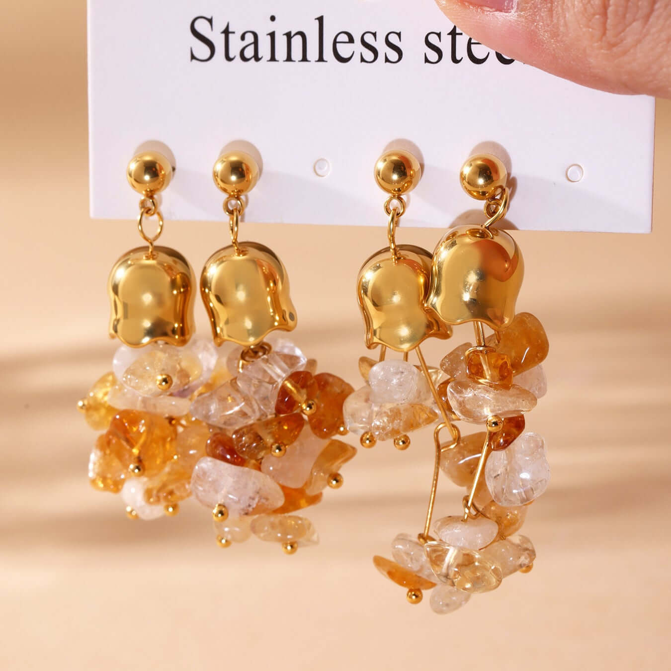 Y2K Two Tone Cat Split Index Ring