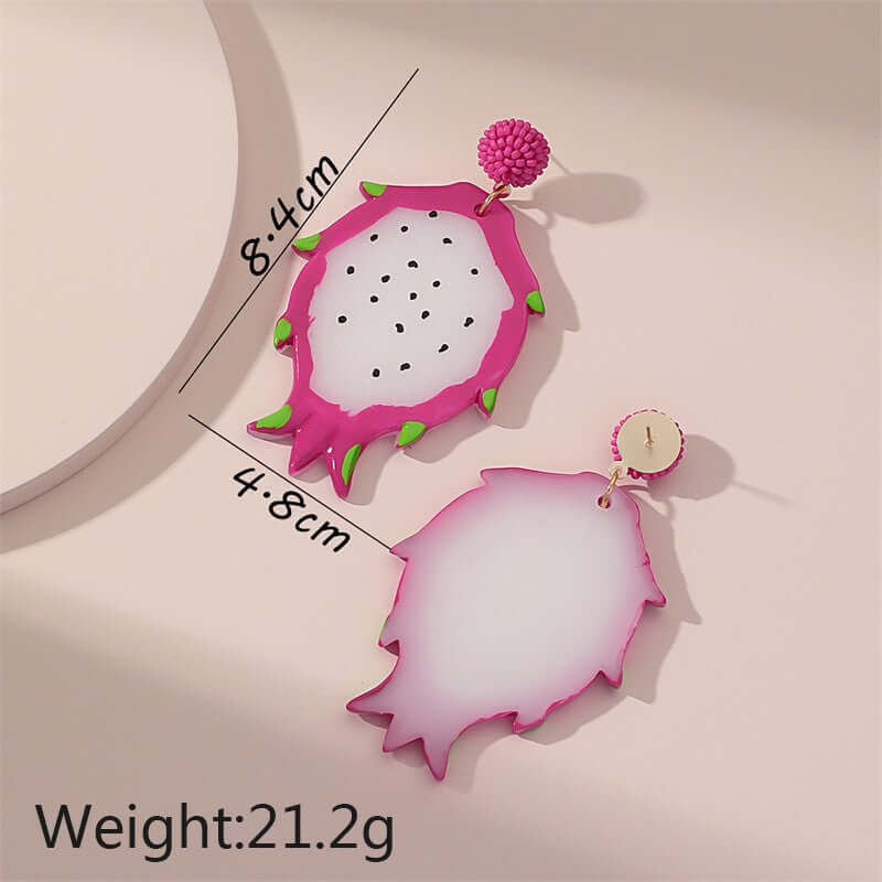 Acrylic Kiwi Fruits Earrings