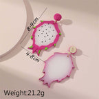 Acrylic Kiwi Fruits Earrings
