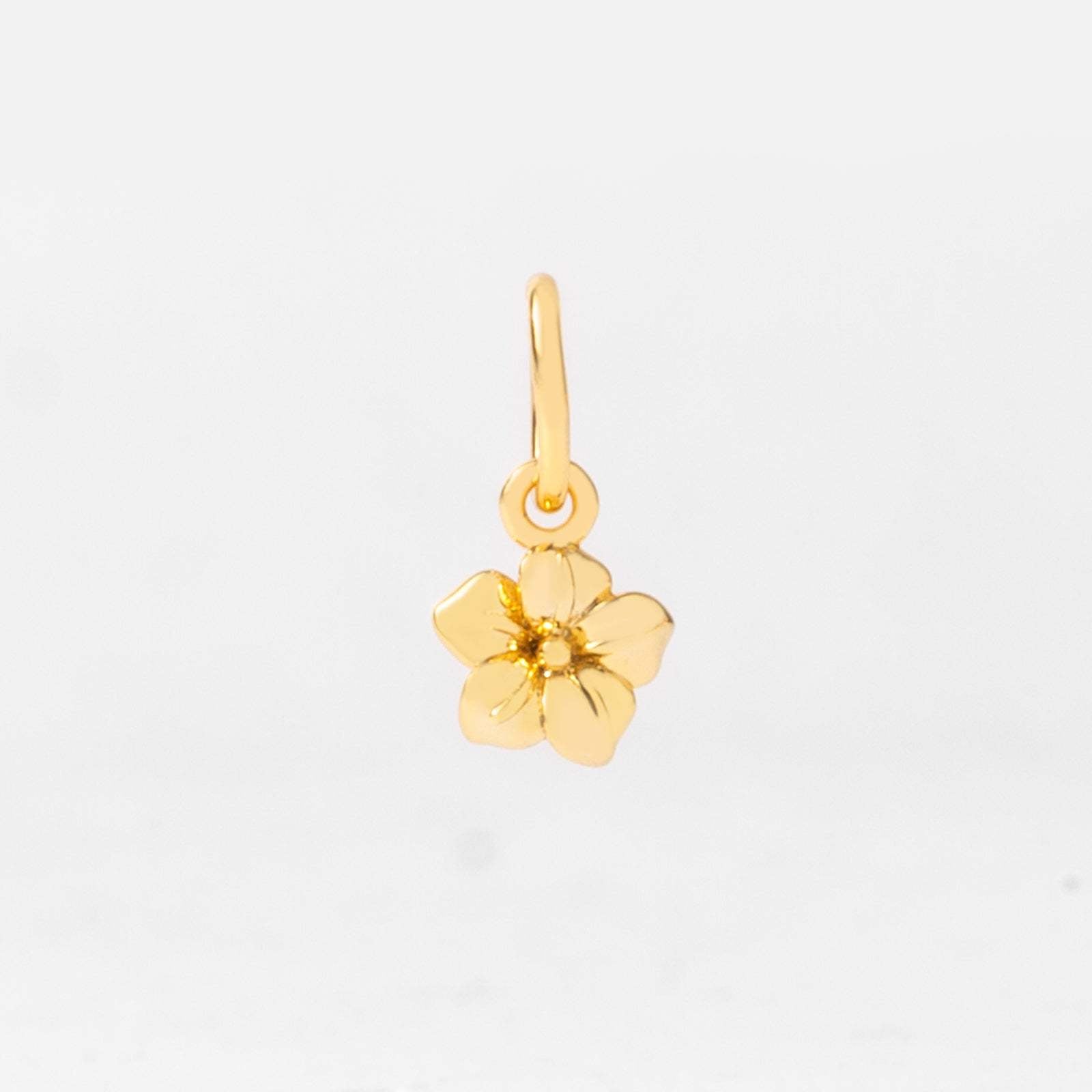 18k Gold Birth Flower Charm & Pendant