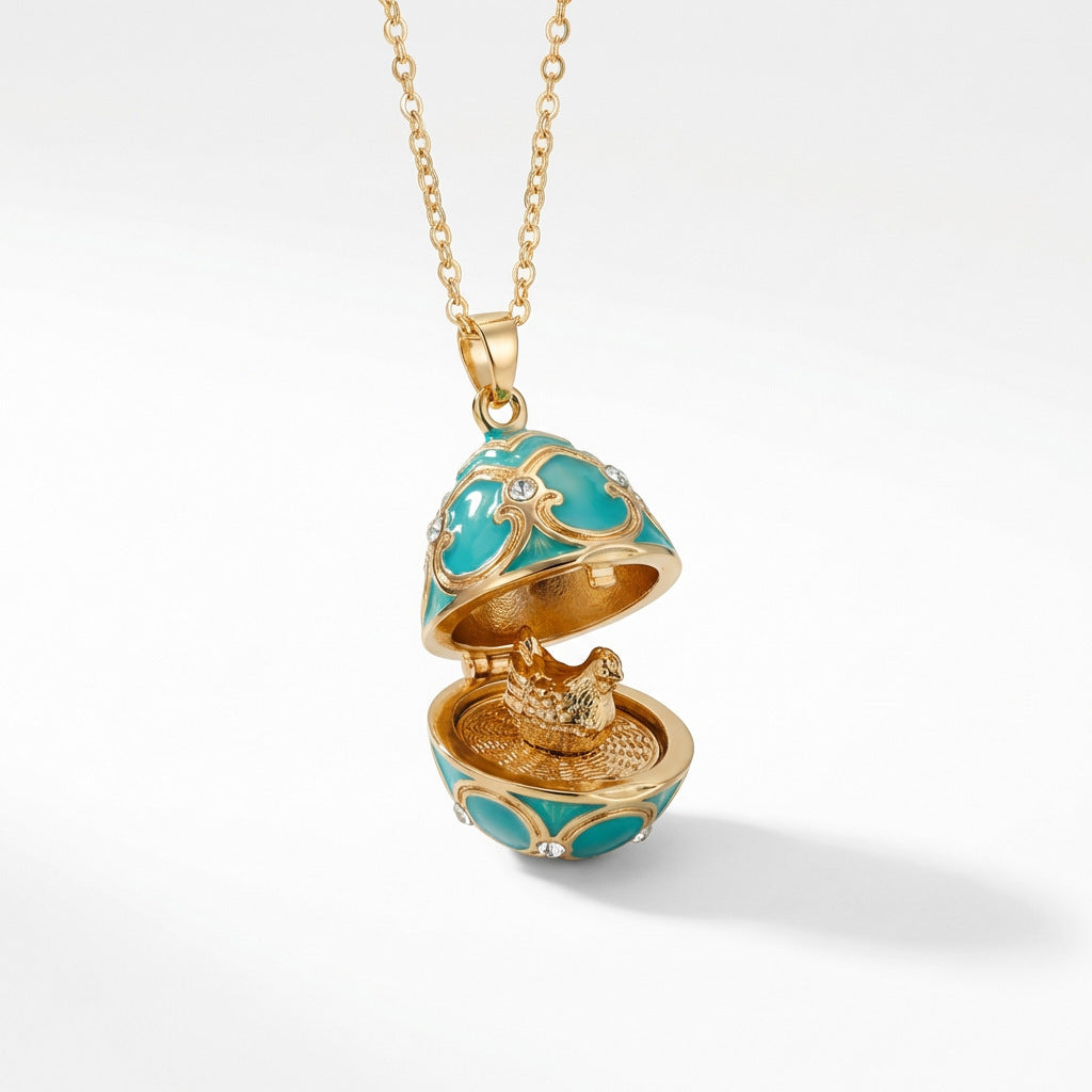 Hidden Treasure Surprise Egg Necklace
