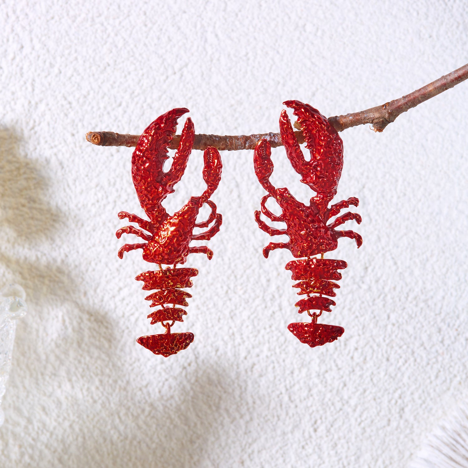 Coastal Summer Lobster Oversize Earrings